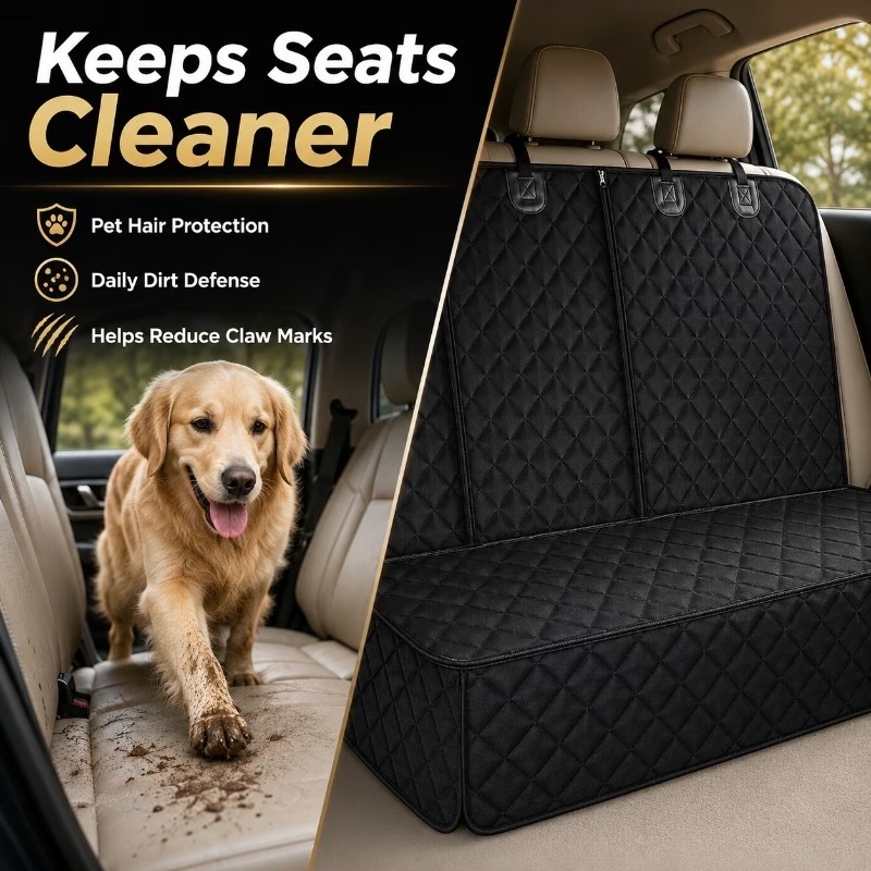 1pc Pet Car Back Seat Cover,Pe - Carriage Bed 评论和价格
