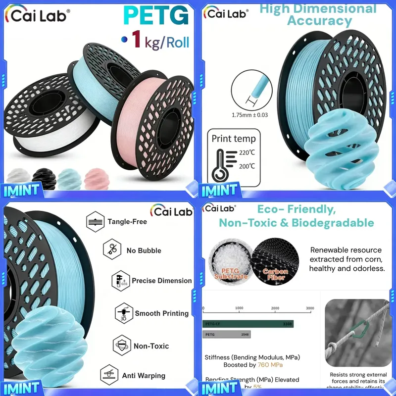 CaiLab PETG Filament 1KG,1.75m - Fdm Printer 评论和价格