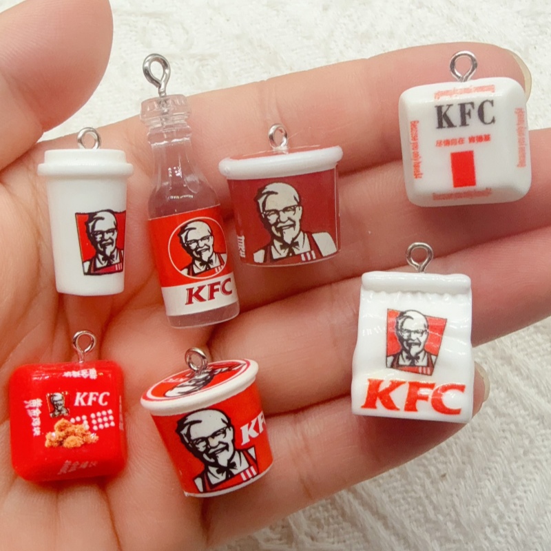 10pcs cartoon resin food bag k - Resin 评论和价格