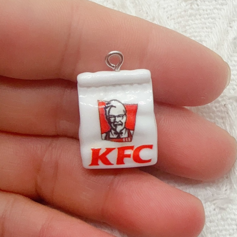 10pcs cartoon resin food bag k - Resin 评论和价格