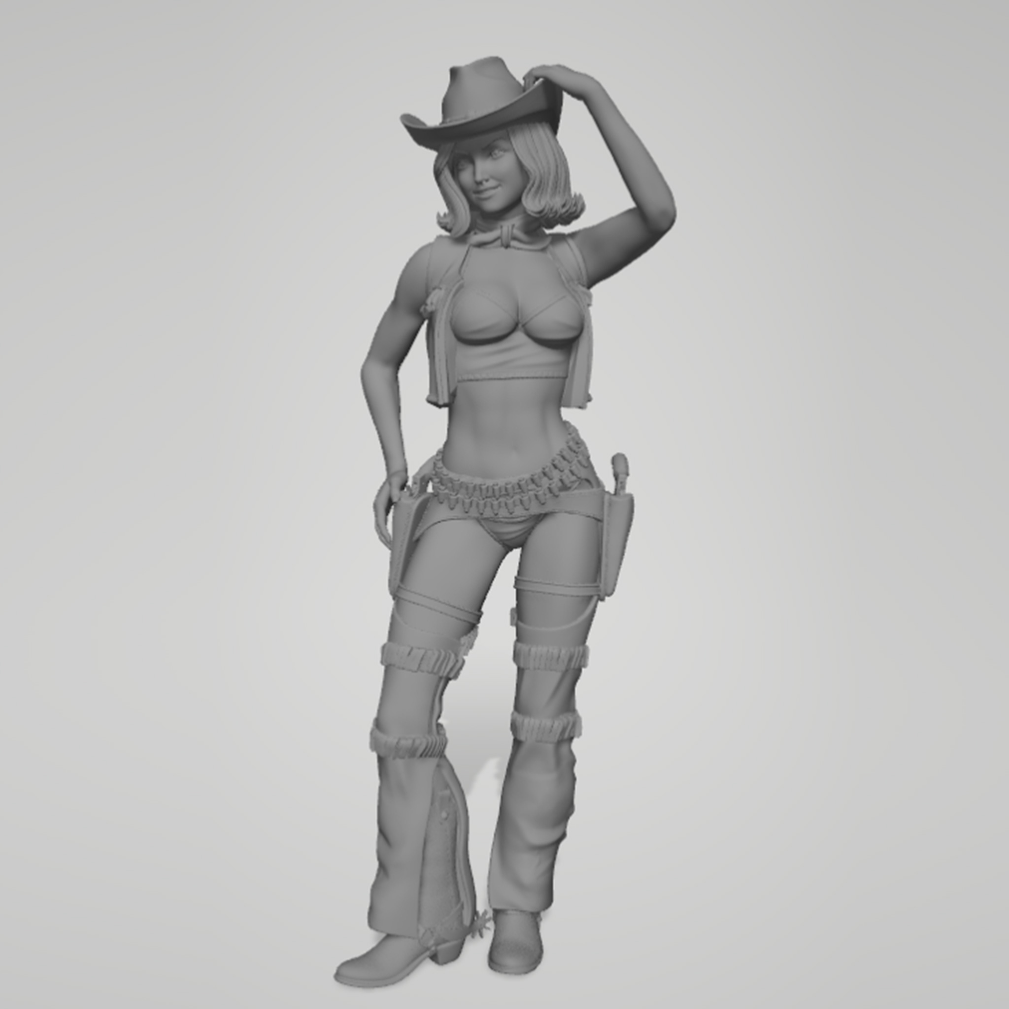 1/24 1/18 1/12 cowboy girl Una - Resin Printer 评论和价格