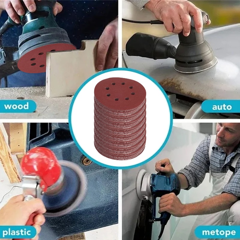 100PCS Sanding Discs 8 Hole Ho - Extruder 评论和价格
