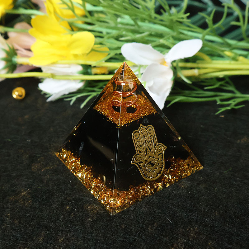 Hamsa Hand Resin Crystal Pyram - Resin 评论和价格