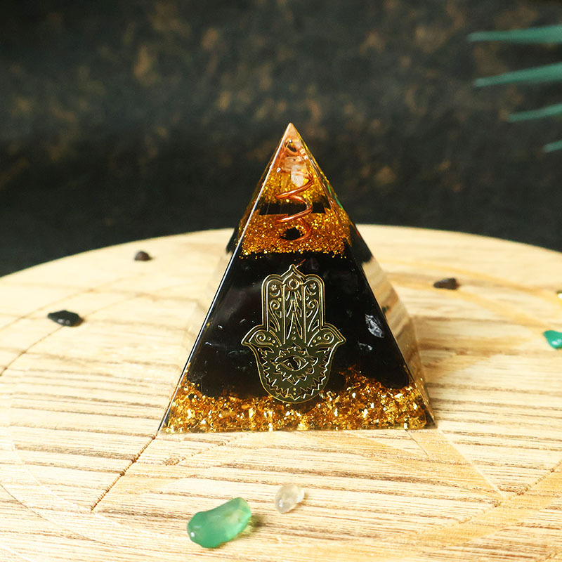 Hamsa Hand Resin Crystal Pyram - Resin 评论和价格