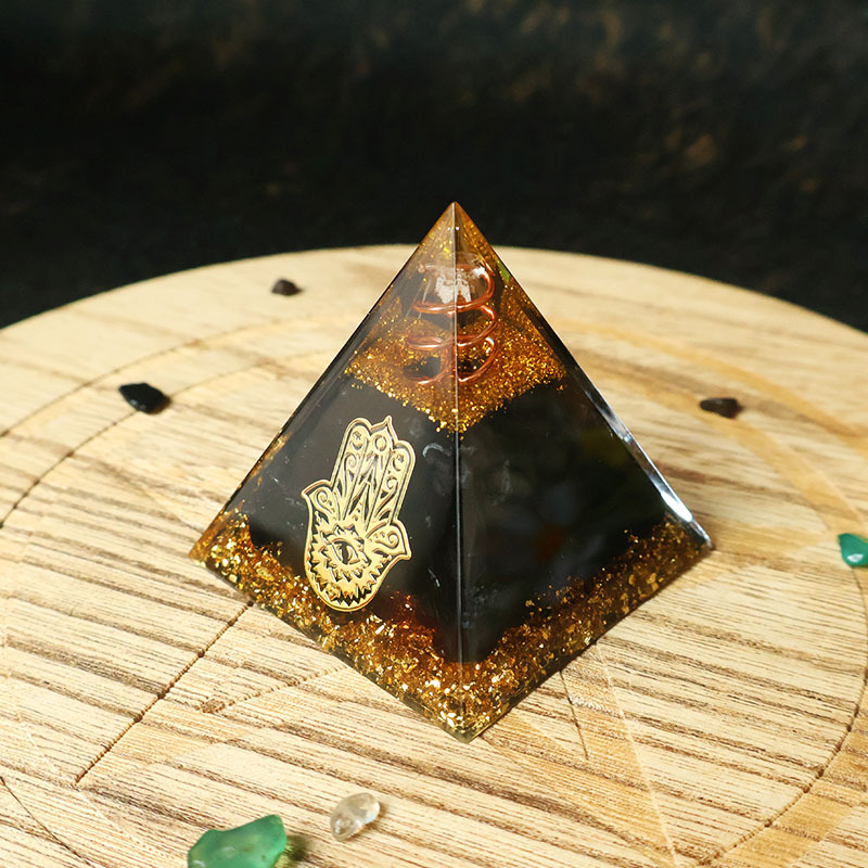 Hamsa Hand Resin Crystal Pyram - Resin 评论和价格