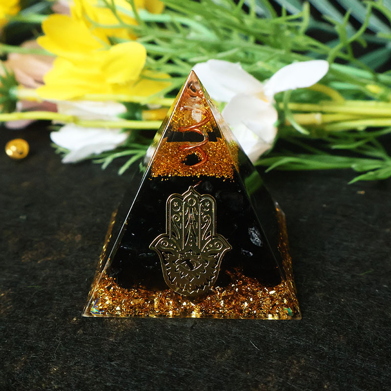 Hamsa Hand Resin Crystal Pyram - Resin 评论和价格