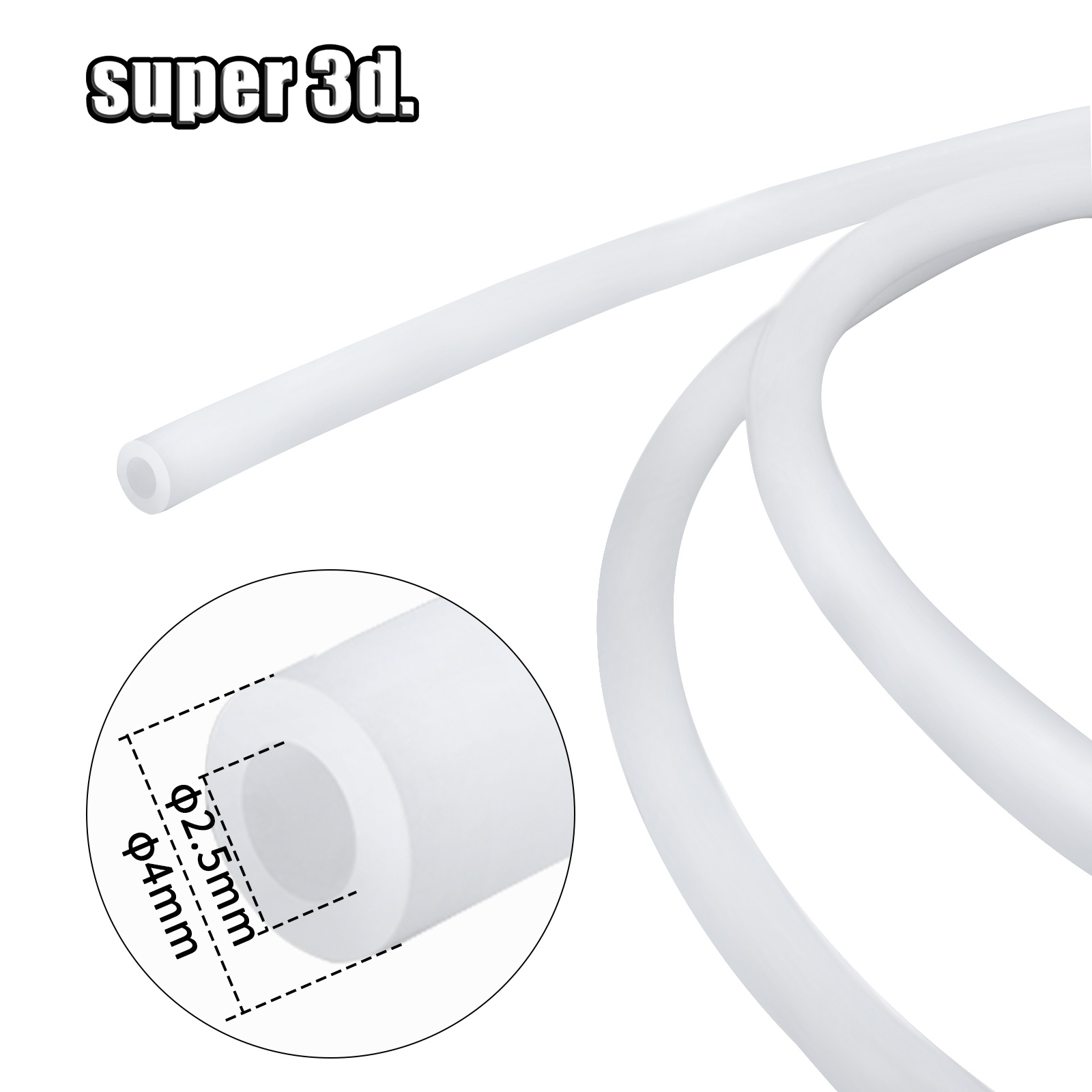 1/2/50M Bambu Lab PTFE Tube ID - Direct Drive Extruder 评论和价格