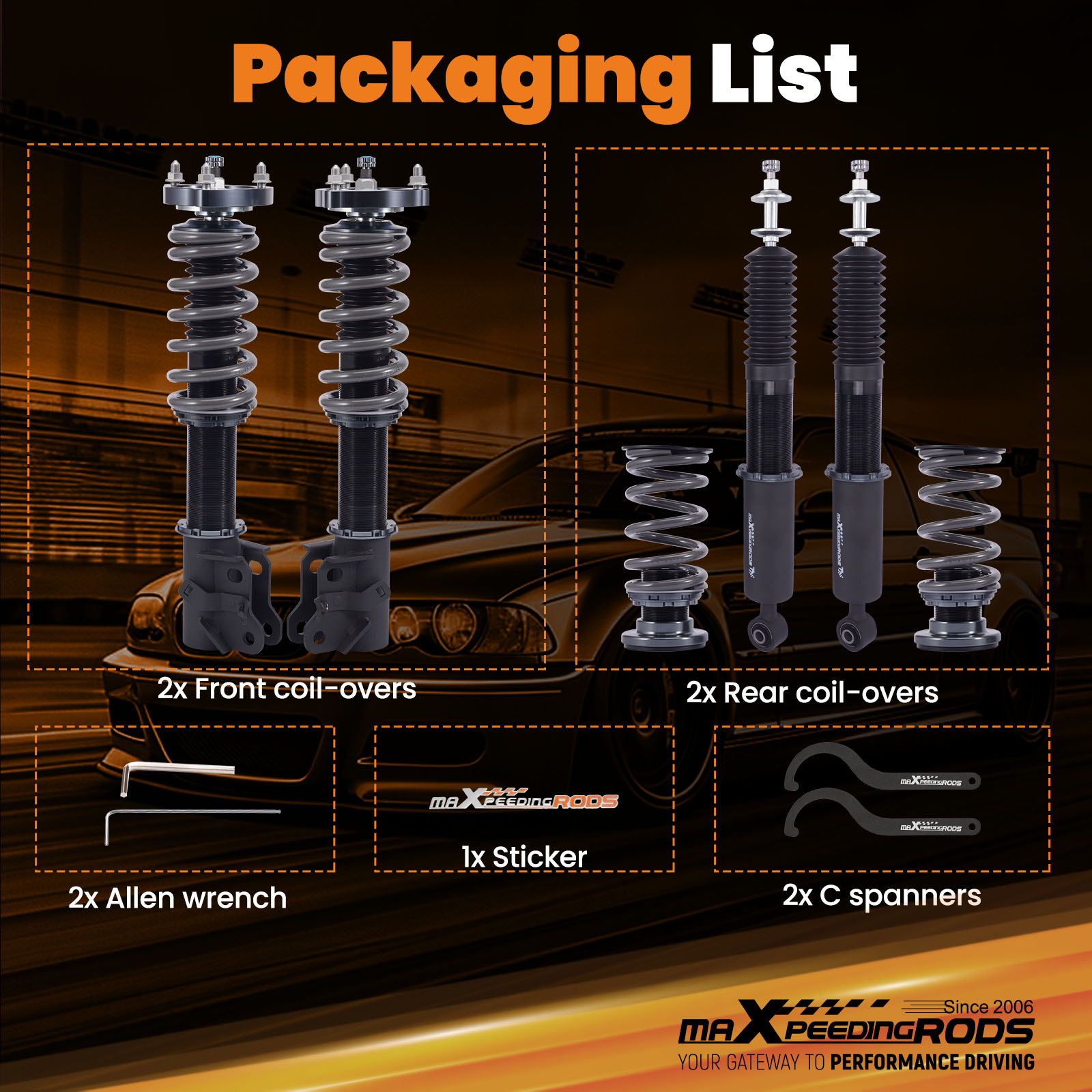 Coilover for Honda Civic 2006- - Fdm Printer 评论和价格
