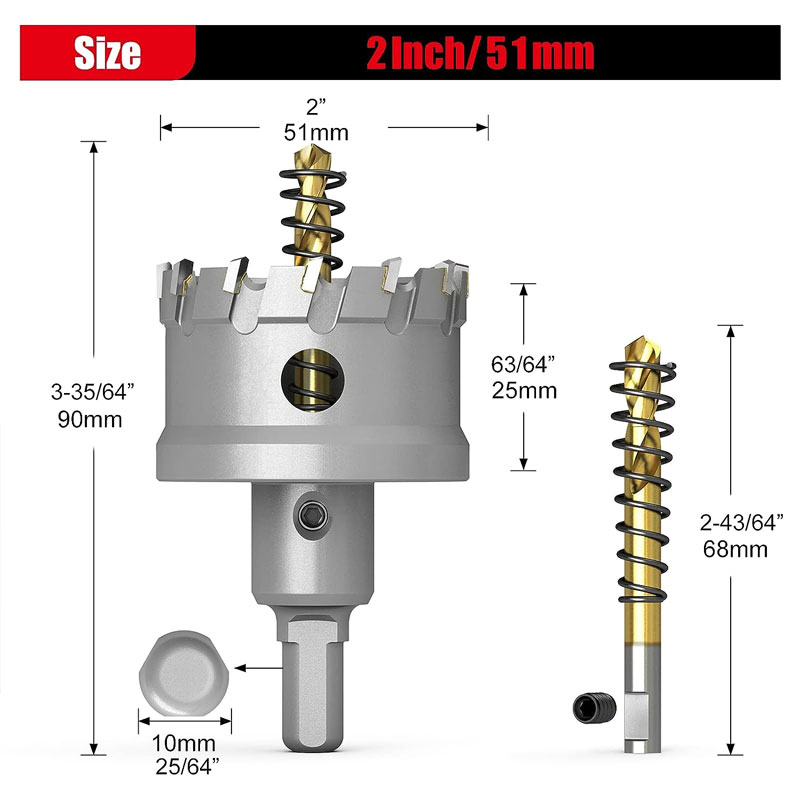 TCT Carbide Hole Saw Kit Carbi - Nozzle Tungsten 评论和价格