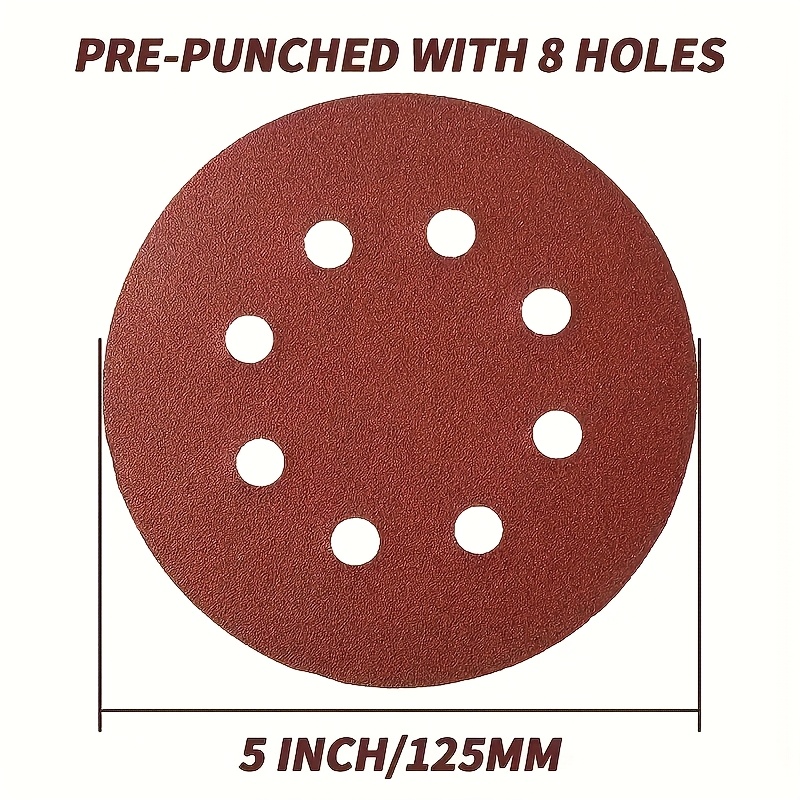 100 Pcs of 5-Inch 8-Hole Sandp - Extruder 评论和价格