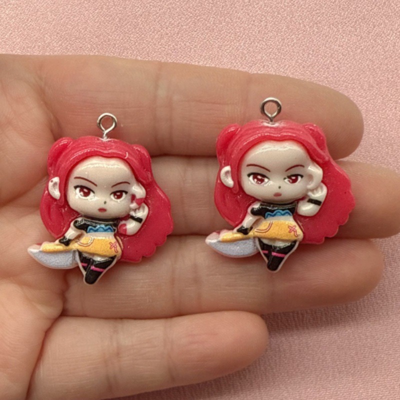 10pcs resin cartoon pendant, D - Resin 评论和价格