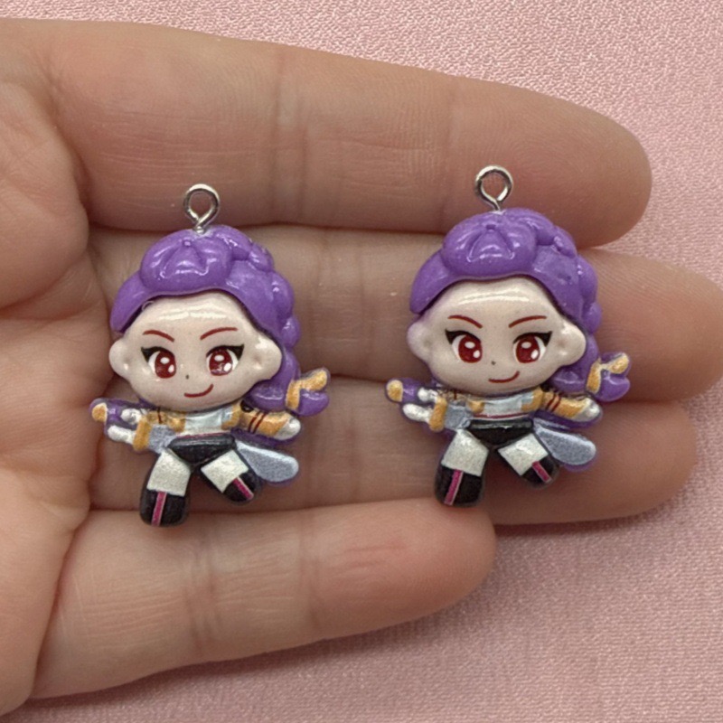 10pcs resin cartoon pendant, D - Resin 评论和价格