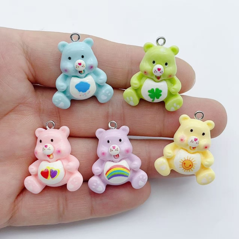 10pcs cartoon animal charm pen - Resin 评论和价格