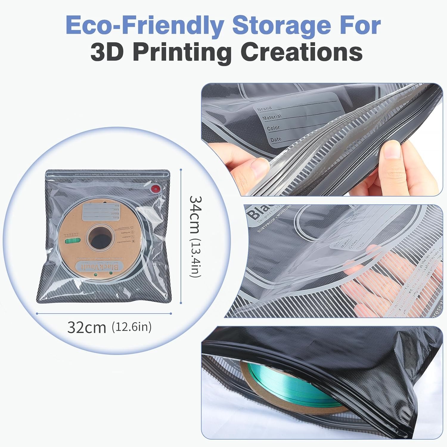 3D Filament Bag Black Filament - Abs Filament 评论和价格