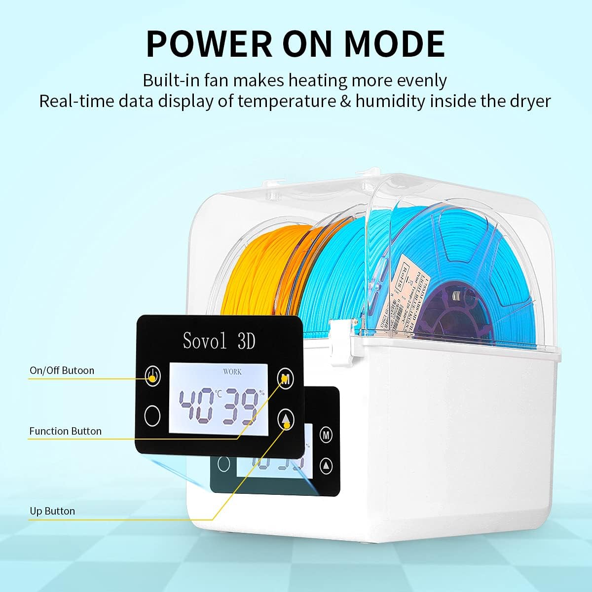 Sovol Filament Dryer 2023, SH0 - Enclosure 3D Printer 评论和价格