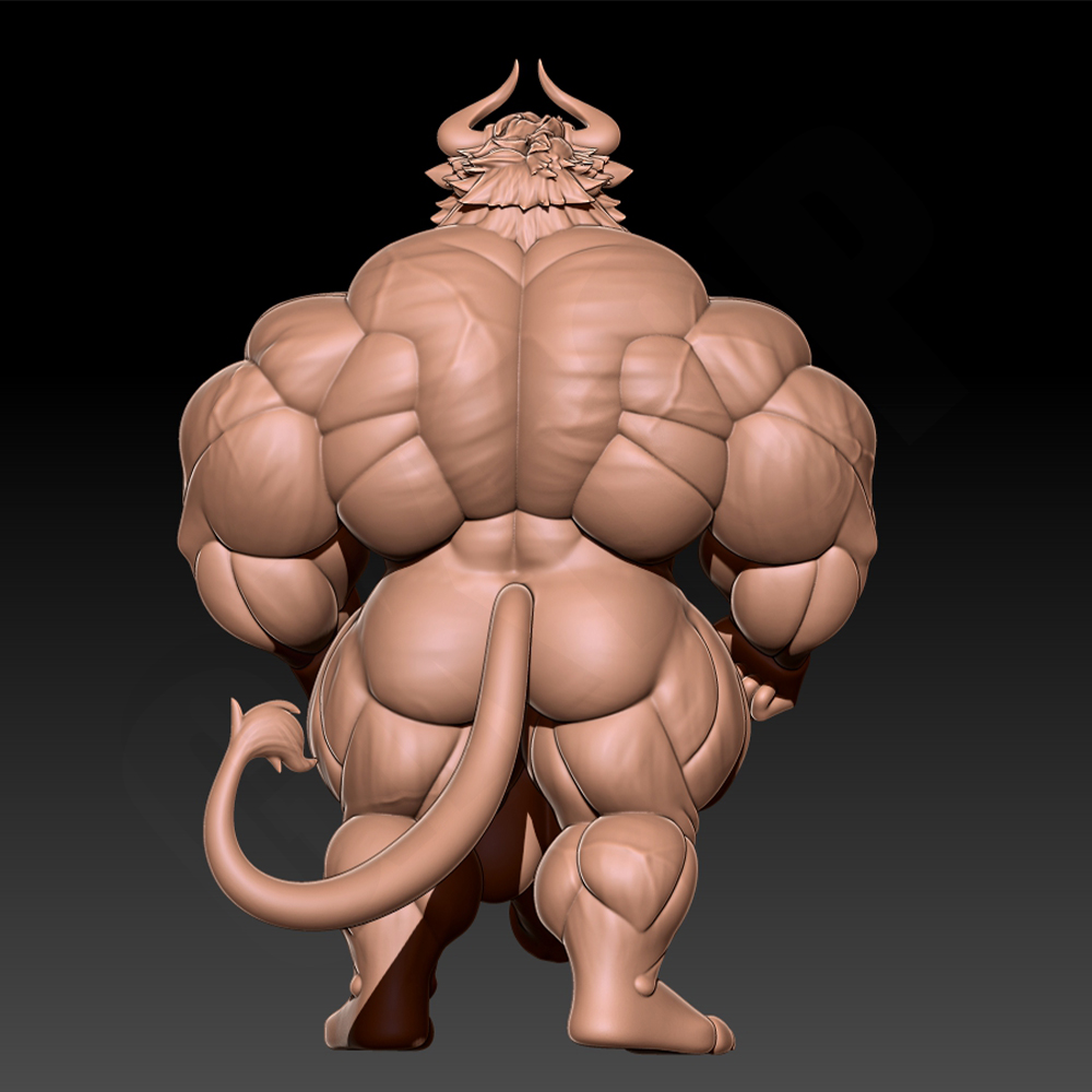 Hunky Fitness Muscle Bull 1/24 - Resin Printer 评论和价格