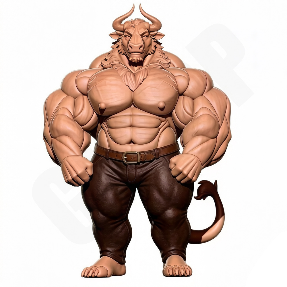 Hunky Fitness Muscle Bull 1/24 - Resin Printer 评论和价格