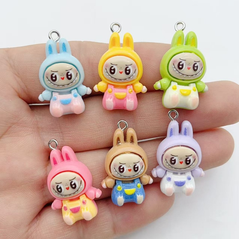 10Pcs Kawaii Rabbit Strawberry - Resin 评论和价格