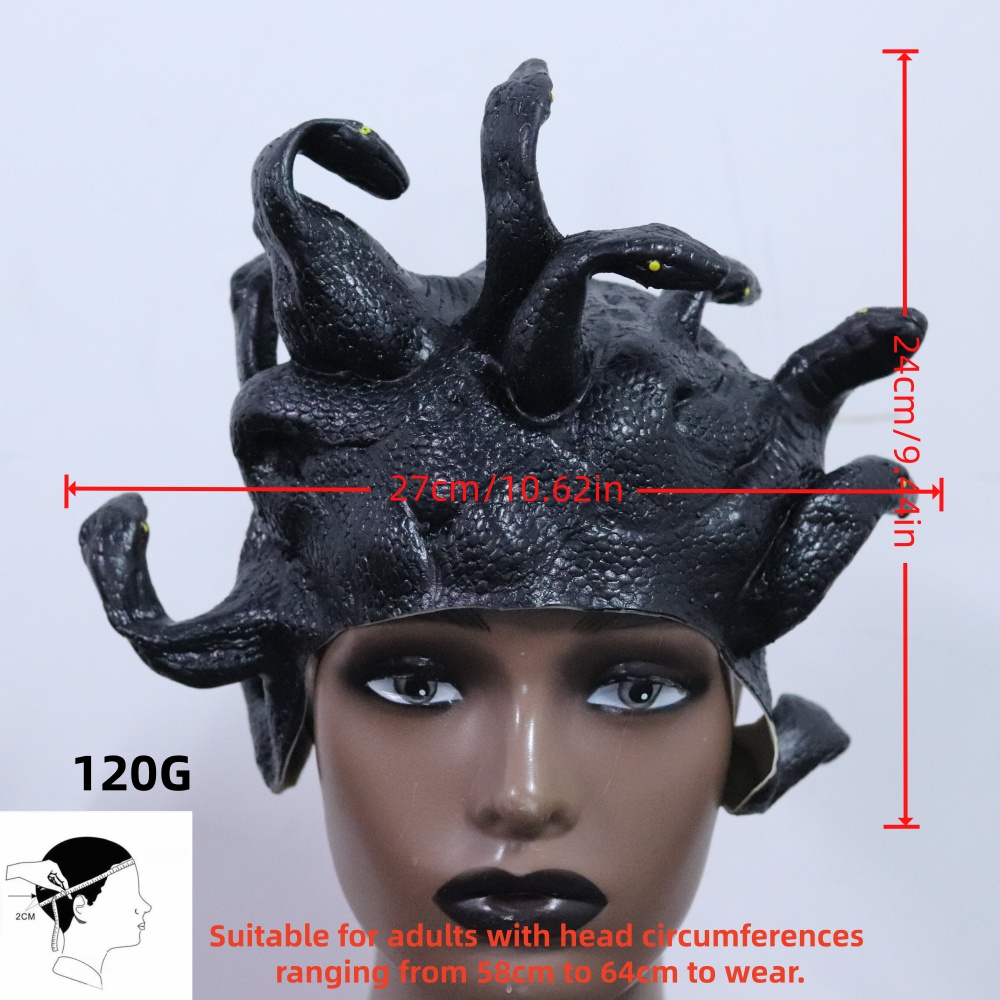 Medusa latex wig mask,Horror s - Cobra Extruder 评论和价格