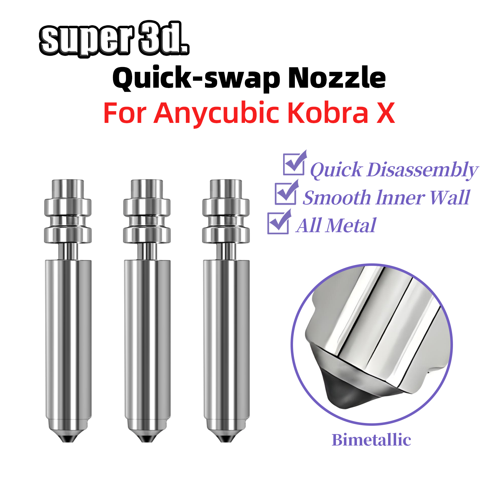 For Anycubic Kobra X Bimetalli - Cobra Extruder 评论和价格