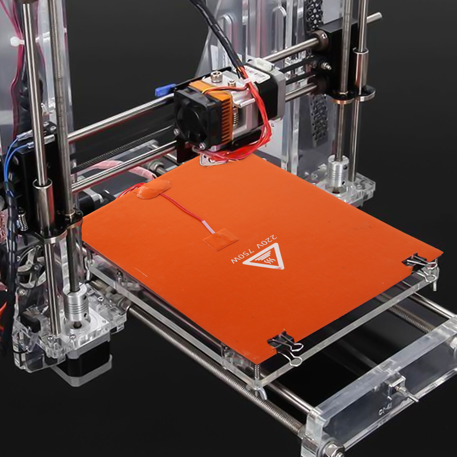 20x30cm 750W 220V Silicone Rub - 3D Printer Bed 评论和价格