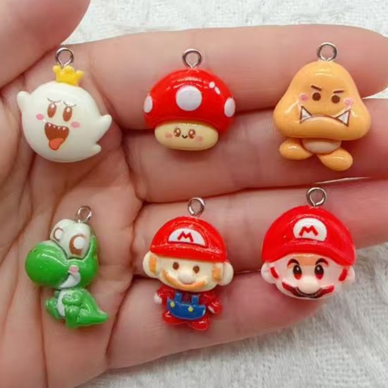 10pcs resin cartoon pendant, D - Resin 评论和价格
