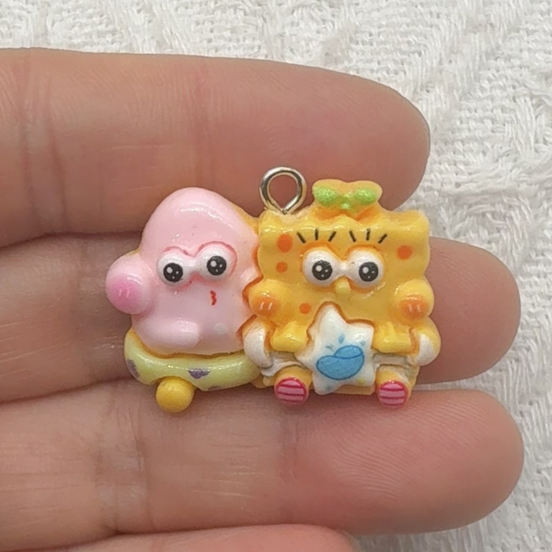 10pcs cartoon resin pendant, D - Resin 评论和价格
