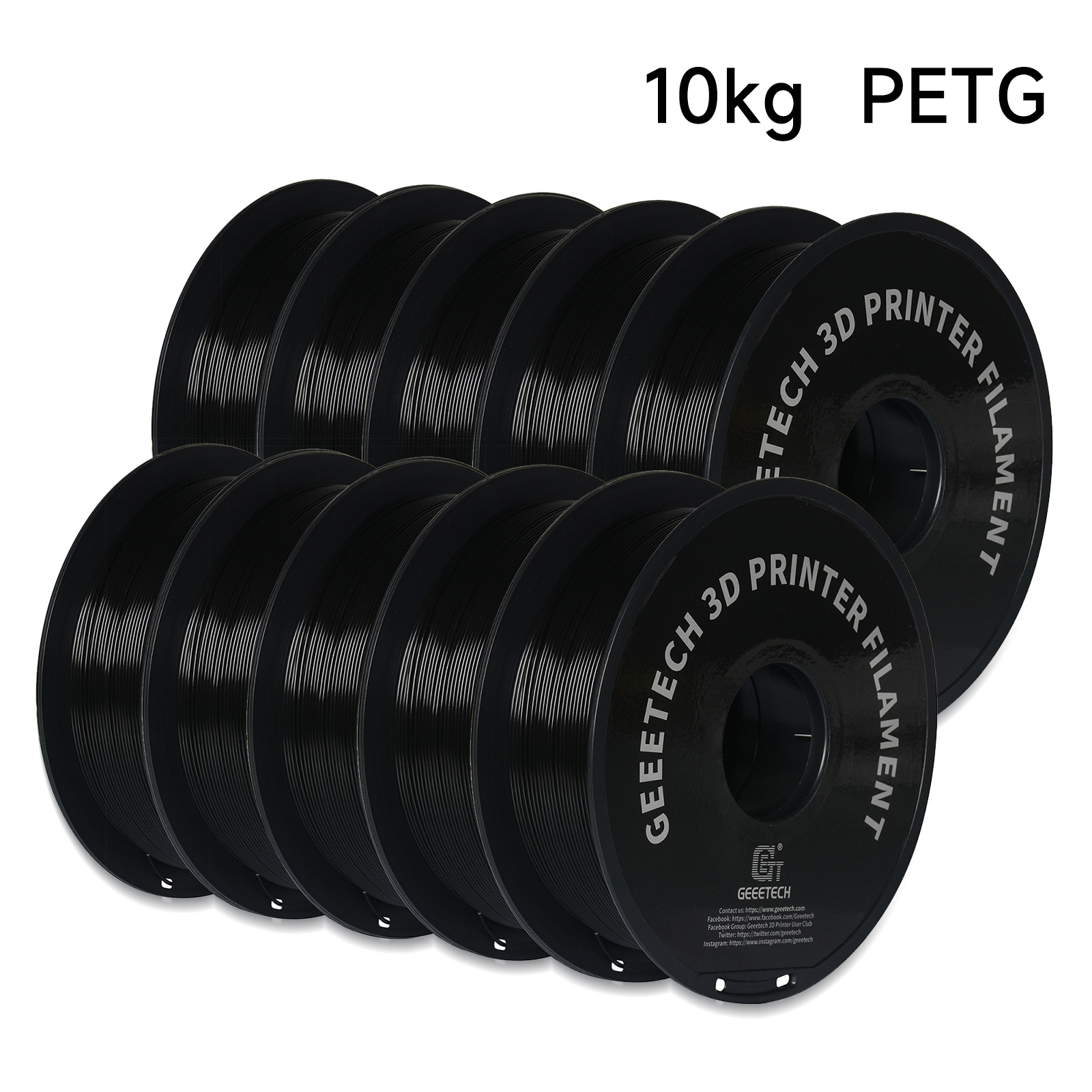 GEEETECH 10Kg In One Box Matte - Enclosure 3D Printer 评论和价格