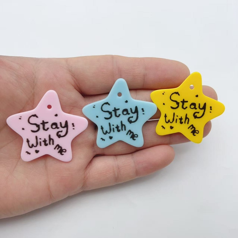 10pcs Pentagram Resin Small Ac - Resin 评论和价格